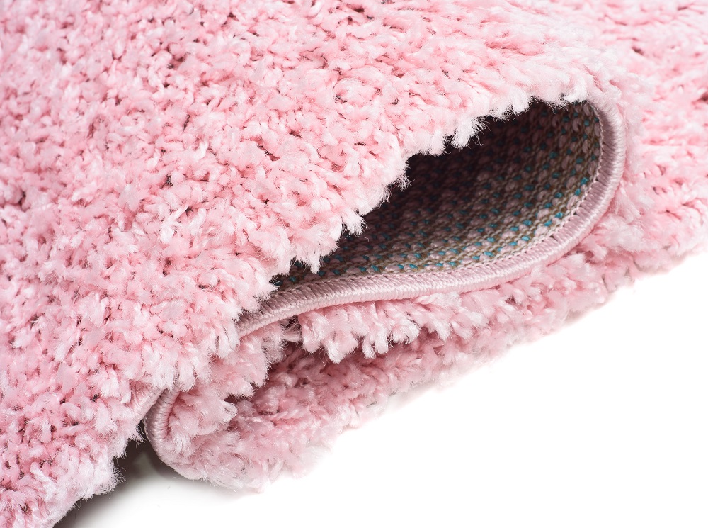 Běhoun Shaggy Parisian světle růžový š. 120cm